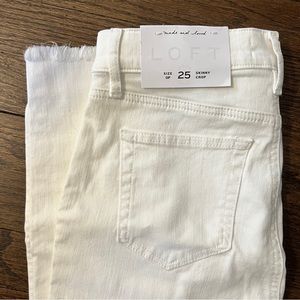 Loft White Jeans